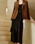 YAYING Silk Waist-Fitted Jacket EPKAS1106AK