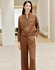 YAYING Silk Stand Collar Jacket EPKAS1235AK