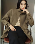 YAYING Sleek Wool Trench Coat EPKAW7201AK