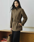 YAYING Sleek Wool Trench Coat EPKAW7201AK