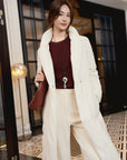 YAYING Cashmere Waist-Cinched Down Coat EPKIGY202AM