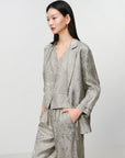 EP YAYING Jacquard Linen Blazer EGKEH1135AC
