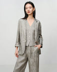 EP YAYING Jacquard Linen Blazer EGKEH1135AC