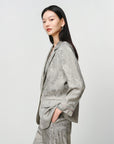EP YAYING Jacquard Linen Blazer EGKEH1135AC