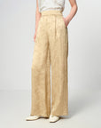 EP YAYING Mulberry Silk Wide-Leg Pants