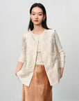 EP YAYING Heavy Embroidery Vest Jacket EGKEA1030AW