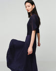 EP YAYING Pleated Patchwork Dress EGKET4636AZ