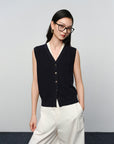 EP YAYING Cotton-Blend Knit Vest EGKET9015AZ