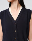 EP YAYING Cotton-Blend Knit Vest EGKET9015AZ