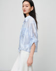 EP YAYING Jacquard Loose Minimalist Shirt EGKEA2120AB
