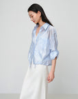 EP YAYING Jacquard Loose Minimalist Shirt EGKEA2120AB