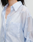 EP YAYING Jacquard Loose Minimalist Shirt EGKEA2120AB