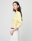 EP YAYING Subtle Jacquard Tencel Shirt EGKEA2108BY
