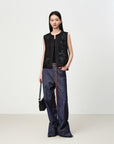 EP YAYING Silk-Cotton Jacquard Chinese Style Vest EGKES1038AH