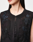 EP YAYING Silk-Cotton Jacquard Chinese Style Vest EGKES1038AH