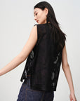 EP YAYING Silk-Cotton Jacquard Chinese Style Vest EGKES1038AH