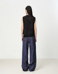EP YAYING Silk-Cotton Jacquard Chinese Style Vest EGKES1038AH