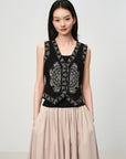 EP YAYING New Chinese Style Knit Vest EGKEA9040AH