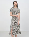EP YAYING Silk Printed Dress EGKPS4601AH