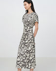 EP YAYING Silk Printed Dress EGKPS4601AH
