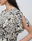 EP YAYING Silk Printed Dress EGKPS4601AH