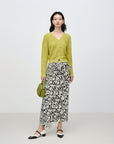EP YAYING Jacquard High-Waist Skirt