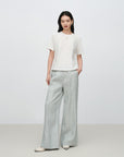 EP YAYING Loose Linen Straight-Leg Pants EGKEH6452AG