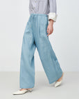 EP YAYING Loose Linen Straight-Leg Pants EGKEH6428AB