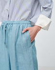EP YAYING Loose Linen Straight-Leg Pants EGKEH6428AB