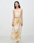 EP YAYING Silk Printed Slip Dress EGKES4206AE