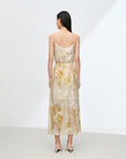 EP YAYING Silk Printed Slip Dress EGKES4206AE
