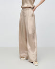 EP YAYING Drapey Acetate Straight-Leg Pants EGKET6431AE