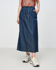 EP YAYING Tencel-Cotton Denim Skirt EGKEDJ301AZ