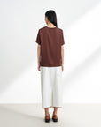 EP YAYING Silk Cooling Short-Sleeve Top EGKPS5329AK