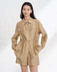 EP YAYING Linen Utility Jacket EGKEH1206AE