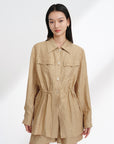 EP YAYING Linen Utility Jacket EGKEH1206AE