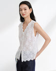 EP YAYING Lace Vest Sleeveless Shirt EGKEC2245AW