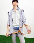 EP YAYING Minimalist Embroidered Polo Short-Sleeve Knit Top