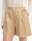 EP YAYING Linen Wide-Leg Shorts EGKEH6203AE