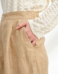 EP YAYING Linen Wide-Leg Shorts EGKEH6203AE