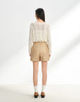 EP YAYING Linen Wide-Leg Shorts EGKEH6203AE