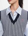 EP YAYING V-Neck Vest Sleeveless Knit Top