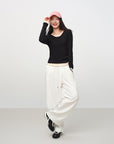 EP YAYING Slim-Fit Knit Base Layer Top EGKAS5516AH