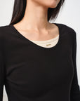 EP YAYING Slim-Fit Knit Base Layer Top EGKAS5516AH