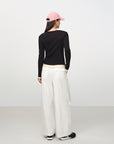 EP YAYING Slim-Fit Knit Base Layer Top EGKAS5516AH