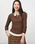 EP YAYING Slim-Fit Knit Base Layer Top EGKAS5516AK