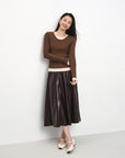 EP YAYING Slim-Fit Knit Base Layer Top EGKAS5516AK