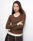 EP YAYING Slim-Fit Knit Base Layer Top EGKAS5516AK