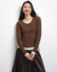 EP YAYING Slim-Fit Knit Base Layer Top EGKAS5516AK