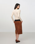 EP YAYING Slim-Fit Knit Base Layer Top EGKAS5507AM